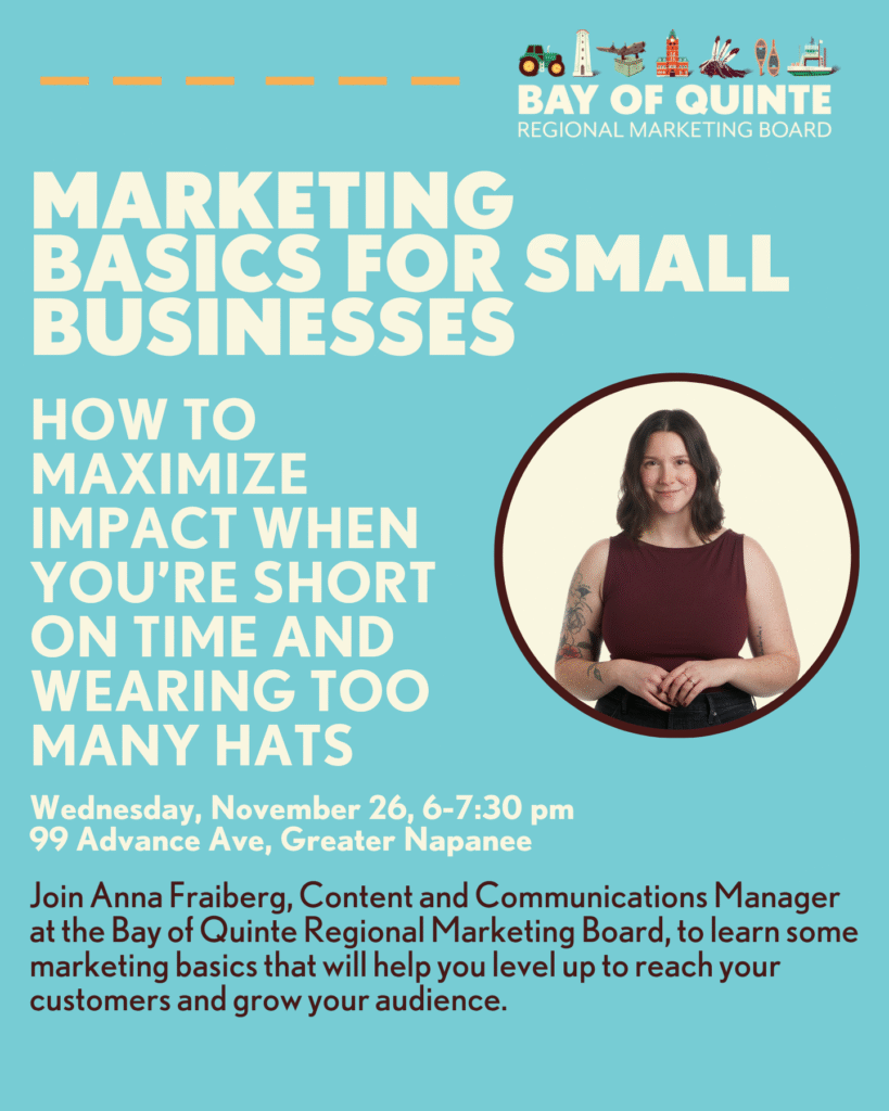 Promotional poster for a marketing event featuring Anna Fraiberg, with event details and a photo of her standing with arms crossed. Don’t miss this chance to ask the pros and gain insights from industry leaders.